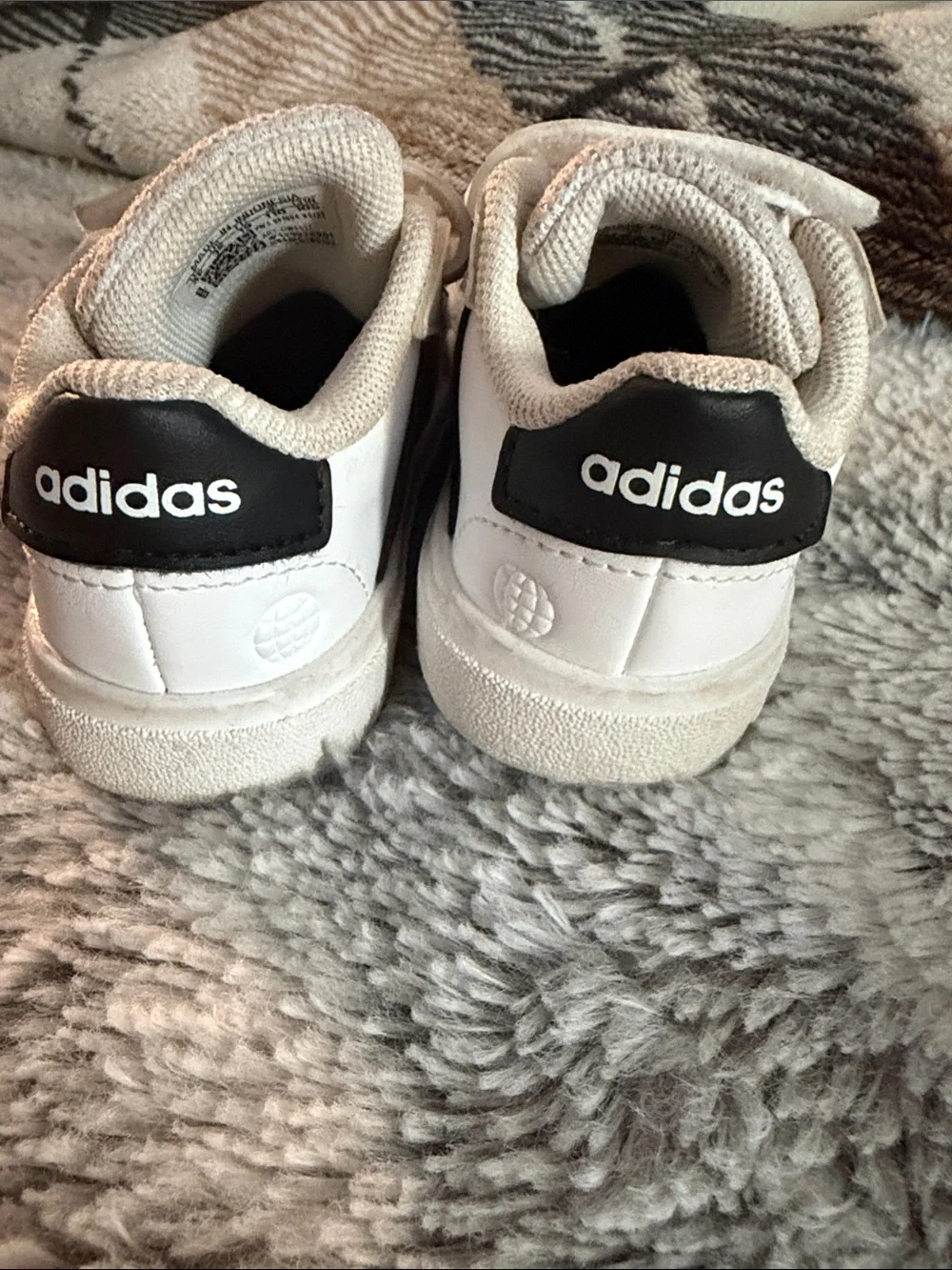 adidas White Toddler Velcro Sneakers